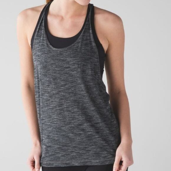 Lululemon Twist And Toil Tank 4 Luon Lightweight Layered Running Athletic Gym - Picture 1 of 9